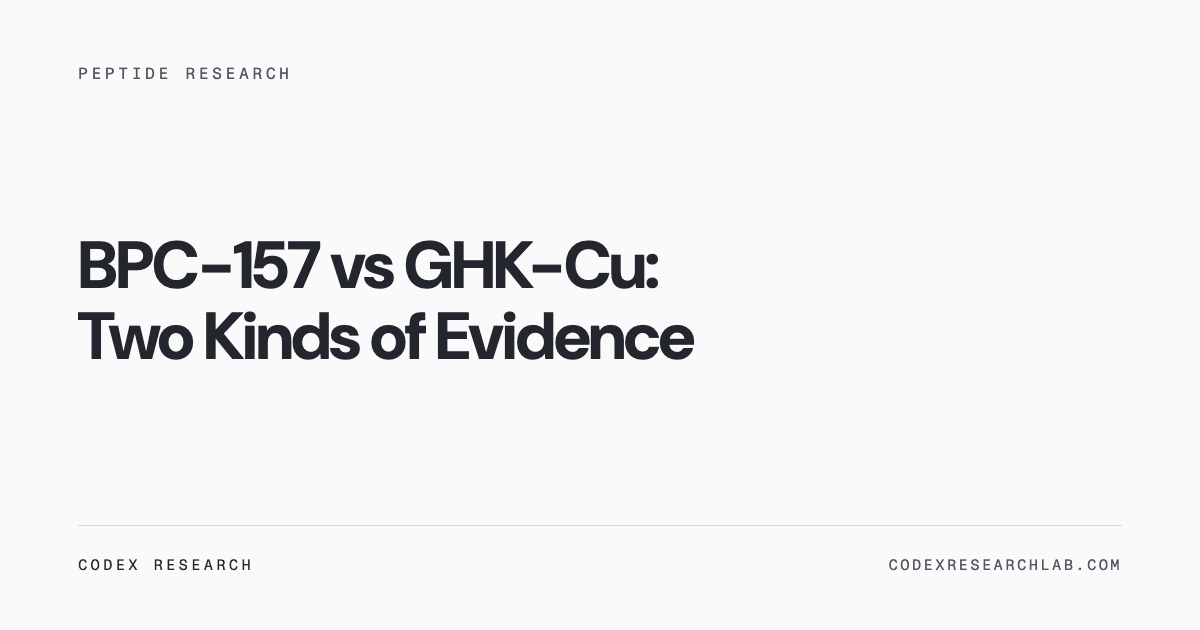 A fifteen-residue peptide beside a copper tripeptide, compared by documentation.