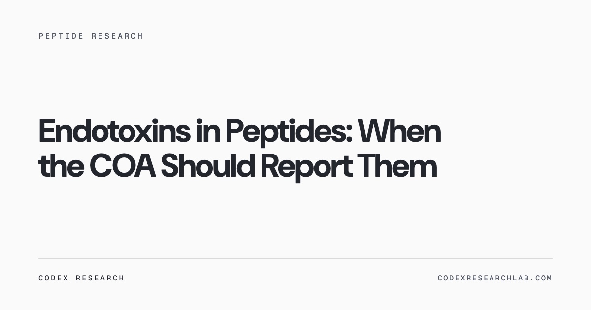 Por qué estéril no es libre de endotoxina y por qué la pureza no la ve.