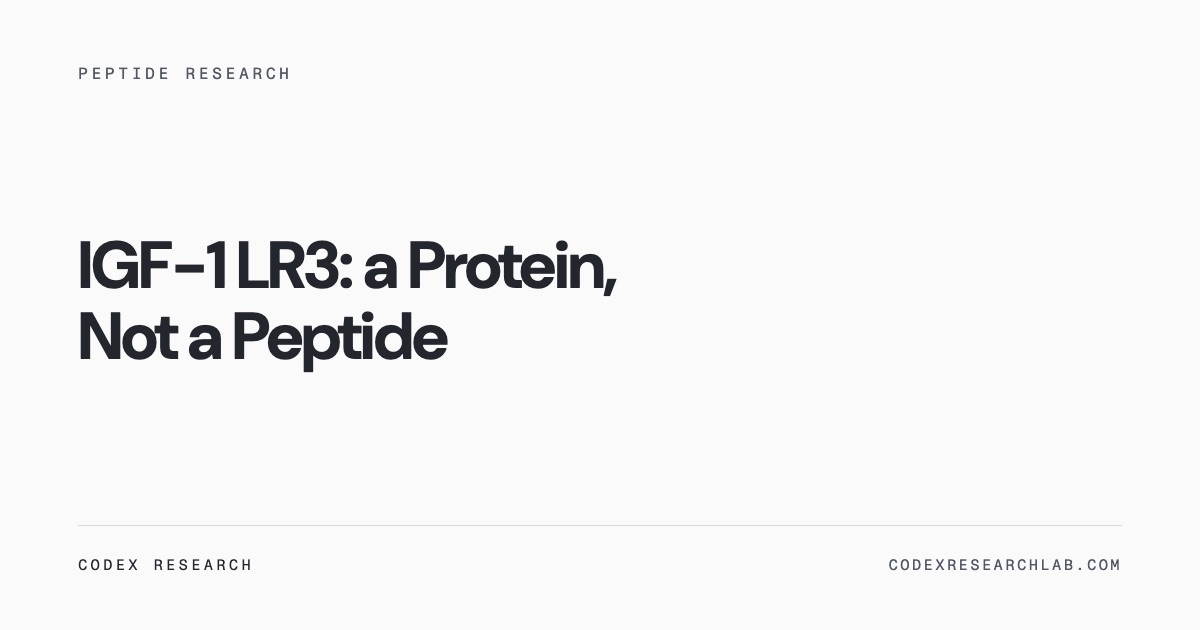 An 83-residue recombinant protein analogue and why its paperwork differs.